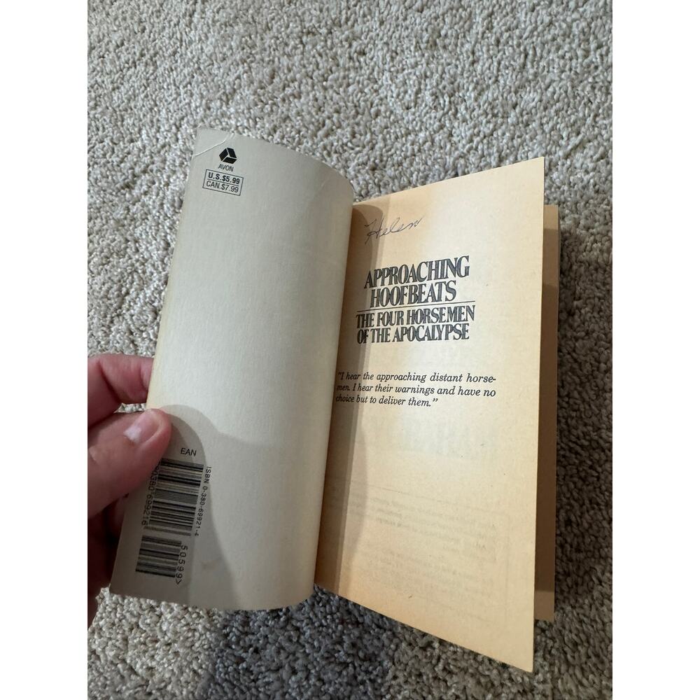 Approaching Hoofbeats The Four Horsemen of the Apocalypse by Billy Graham Book - Picture 7 of 8